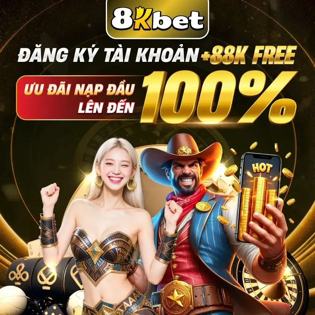 đăng ký tài khoản 8kbet nhận 88k free